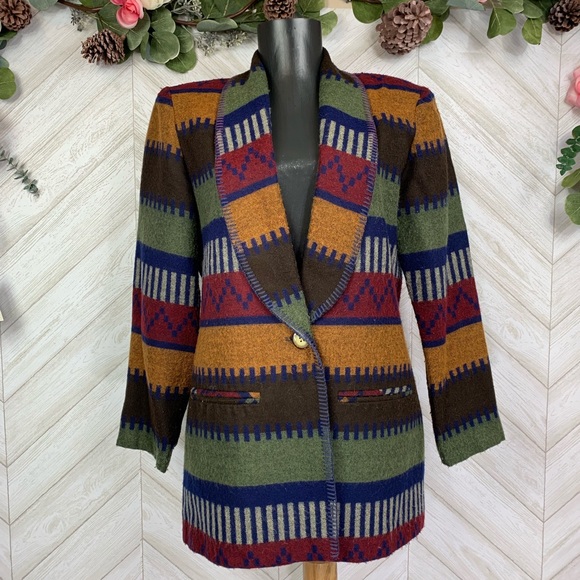 Jackets & Blazers - Anthony Mark Hankins Aztec Blazer 8P